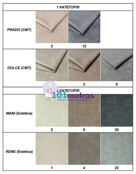 Ліжко WAMM Kioto 2 з ПМ 1 кат. 140x200