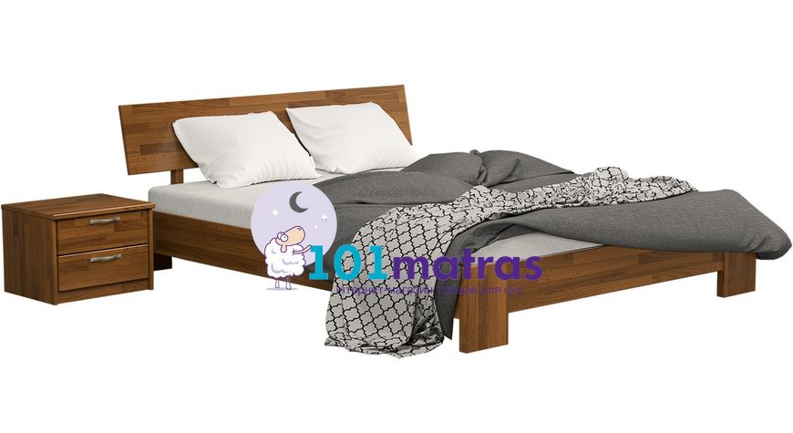 Кровать Эстелла Титан бук(щит) 160х200 101