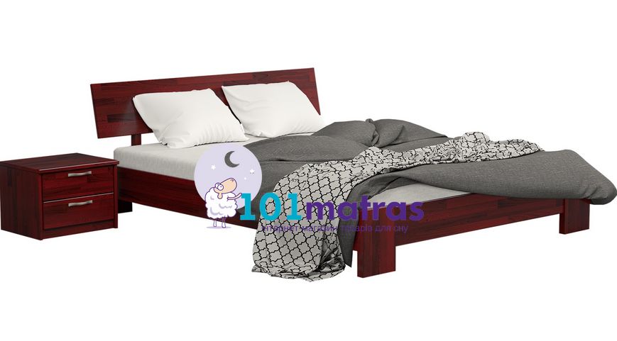 Кровать Эстелла Титан бук(щит) 160х200 107