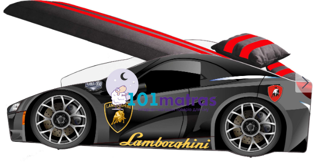 Кровать-машинка Lamborghini E-3 Grafit без ПМ 70х150