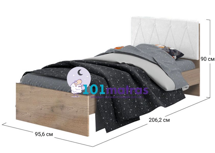 Ліжко Світ Меблів Тоні 90х200 (б/матрасу, та каркаса)