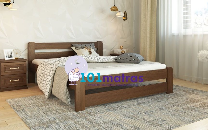 Кровать ЛЕВ Лира массив 90х190