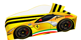Кровать-машинка "ELIT Ferrari E-2" Yellow без ПМ 70х150