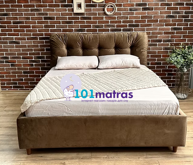 Ліжко Capitone Style Вікторія з ПМ 1 кат. 140x200