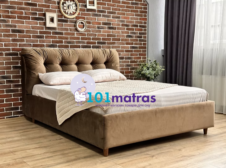 Ліжко Capitone Style Вікторія з ПМ 1 кат. 140x200
