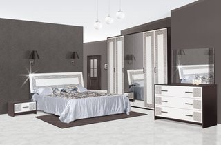 Спальня Світ Меблів Бася Нова 4Д3 (б/матрасу, та каркаса) (Олимпия)