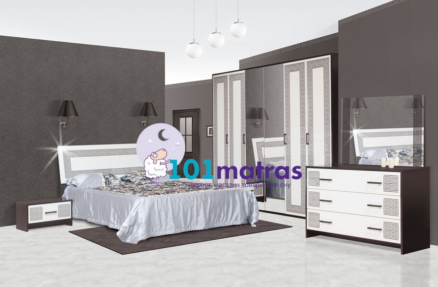 Спальня Світ Меблів Бася Нова 4Д3 (б/матрасу, та каркаса) (Олимпия)